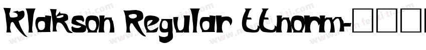 Klakson Regular ttnorm字体转换